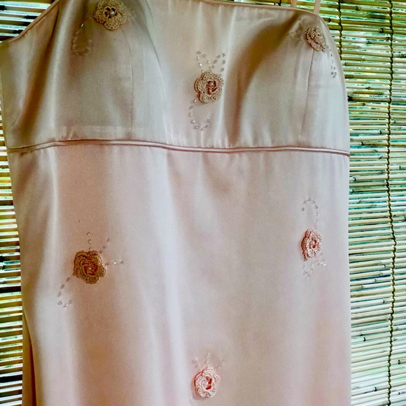 CACHE Vintage Fringe Dress w/ embroidery - Picture 2 of 10